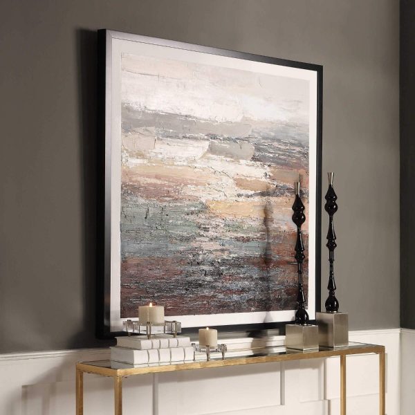 TEXTURED TIDES  FRAMED CANVAS ART on Sale - Image 3