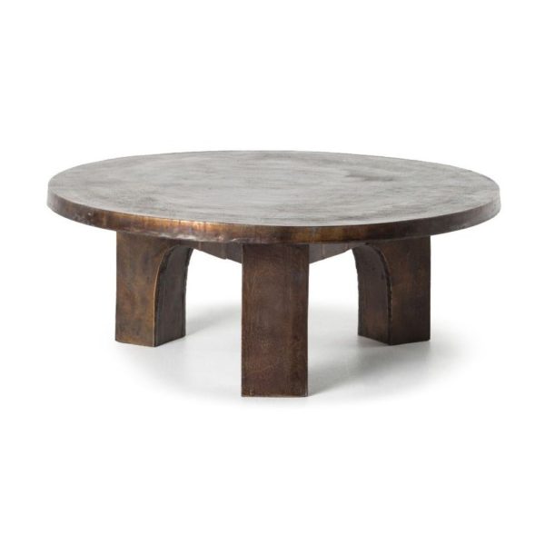 CRUZ ALUMINUM COFFEE TABLE: ANTIQUE RUST Online Sale - Image 2
