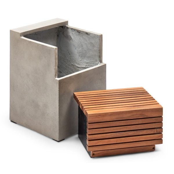 KOFI CONCRETE + TEAK STOOL Supply - Image 4