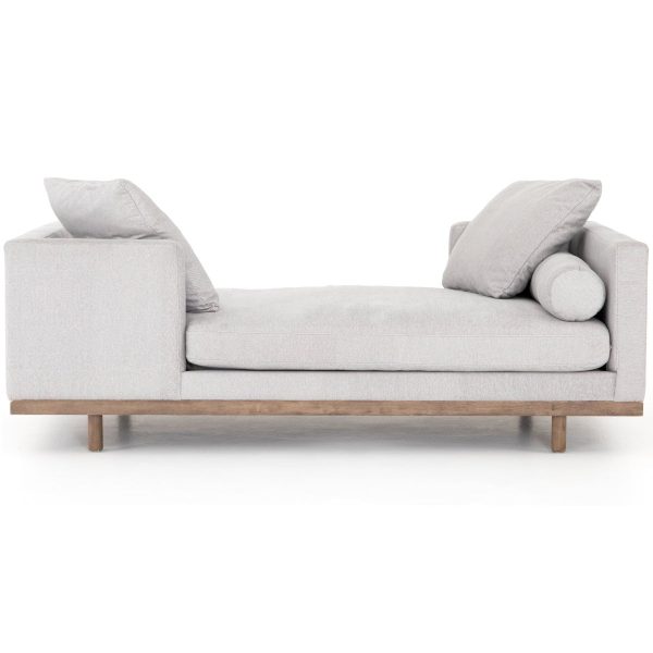 DEVIN TETE A TETE CHAISE: VAIL SILVER Cheap