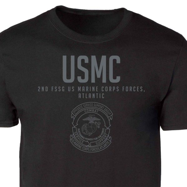 2nd FSSG US Marine Corps Tonal Patch Graphic T-shirt Sale - Image 4