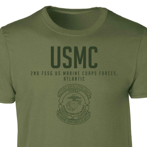 2nd FSSG US Marine Corps Tonal Patch Graphic T-shirt Sale - Image 2