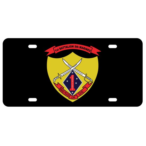 1st Battalion 5th Marines License Plate Supply