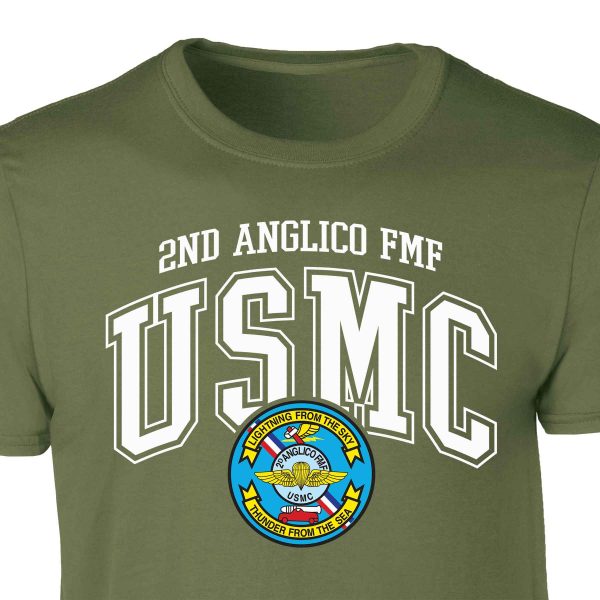 2D Anglico FMF Arched Patch Graphic T-shirt Discount