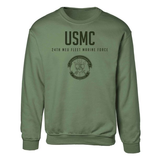 24th MEU Fleet Marine Force Tonal Sweatshirt Hot on Sale - Image 4