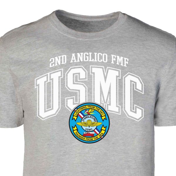 2D Anglico FMF Arched Patch Graphic T-shirt Discount - Image 4