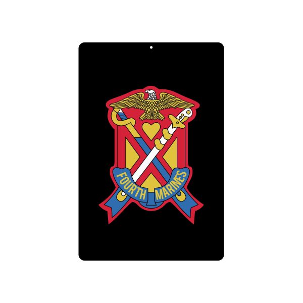 4th Marines Regimental Metal Sign For Sale