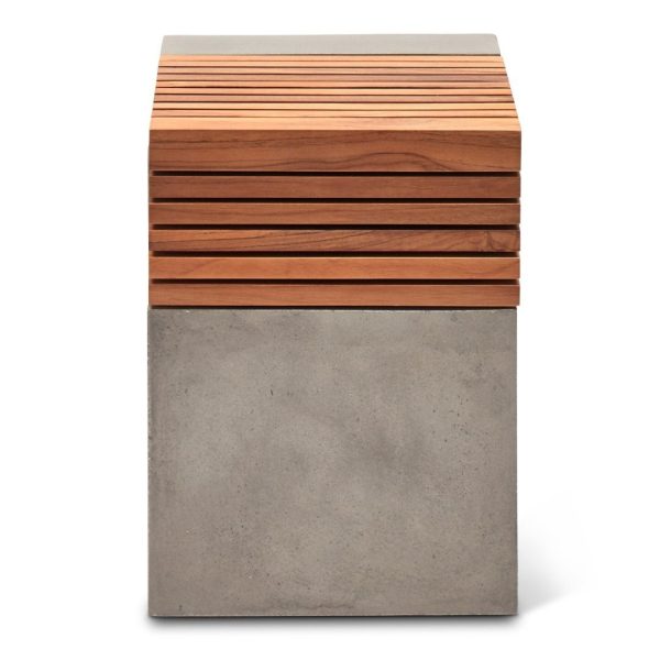 KOFI CONCRETE + TEAK STOOL Supply - Image 2