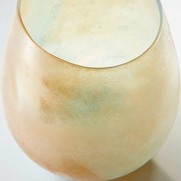 AMBER SCAVO IRIDESCENT BLUB VASE Online - Image 3