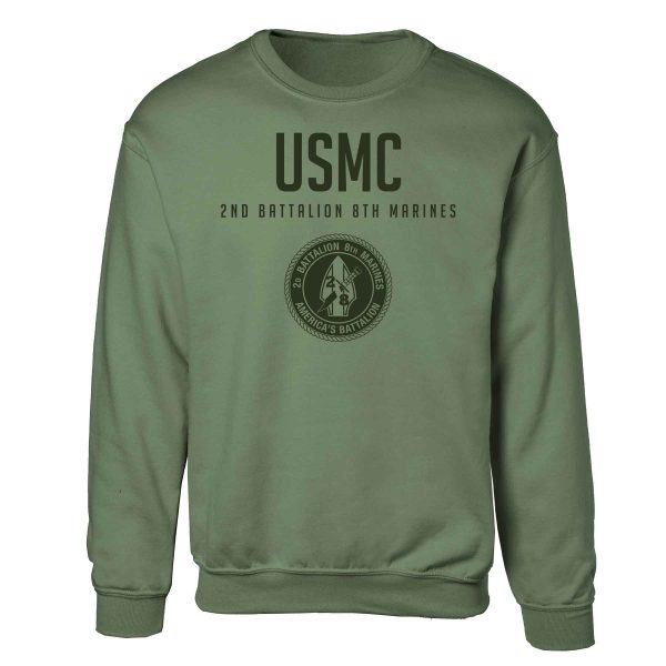 2nd Battalion 8th Marines Tonal Sweatshirt For Sale - Image 4