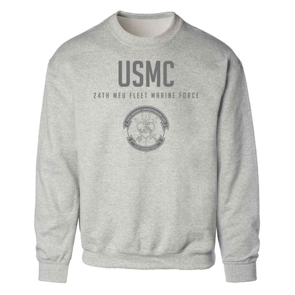 24th MEU Fleet Marine Force Tonal Sweatshirt Hot on Sale - Image 2