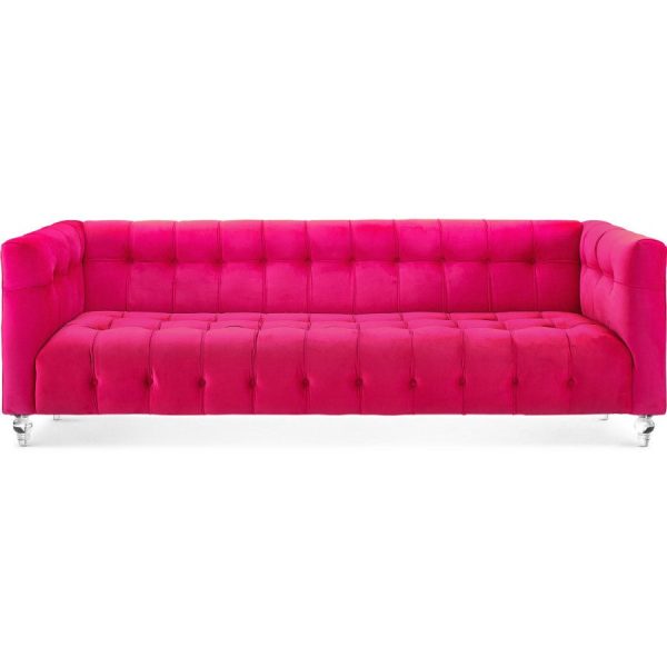 BEATRICE TUFTED VELVET SOFA + LUCITE LEGS Online now - Image 5