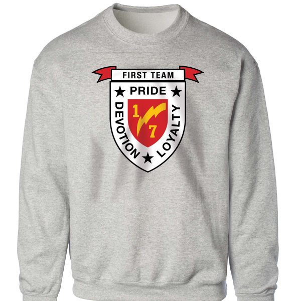 1st Battalion 7th Marines Sweatshirt Online Sale - Image 2
