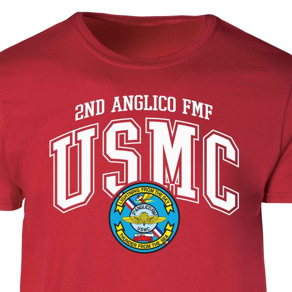 2D Anglico FMF Arched Patch Graphic T-shirt Discount - Image 2