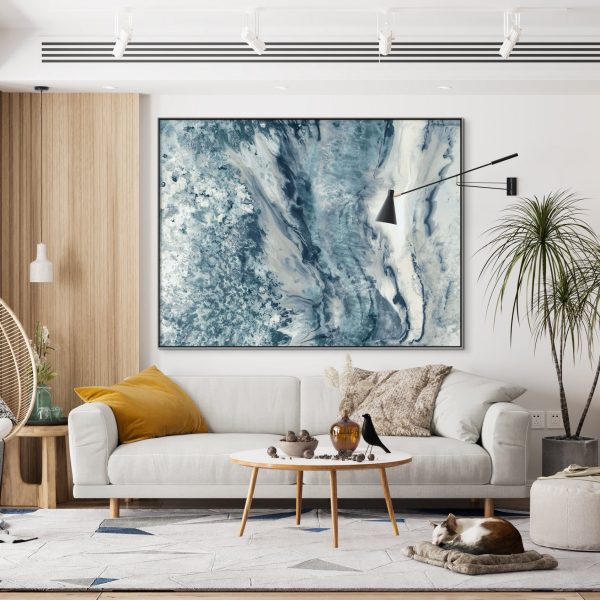 NEUTRAL LAYERS II  METALLIC SILVER EMBELLISHED CANVAS ART For Discount - Image 2