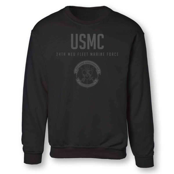 24th MEU Fleet Marine Force Tonal Sweatshirt Hot on Sale