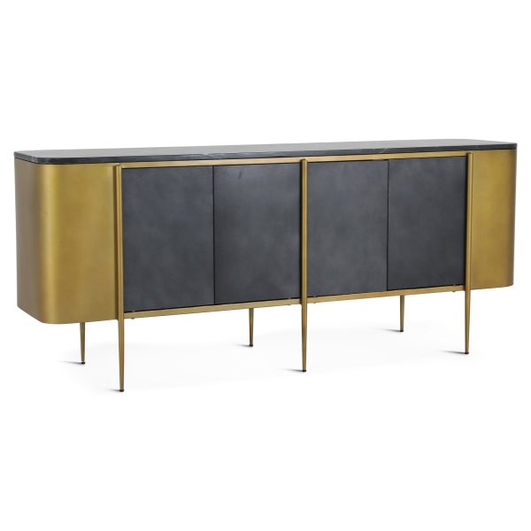 GATSBY BLACK MARBLE TOP SIDEBOARD Fashion - Image 3