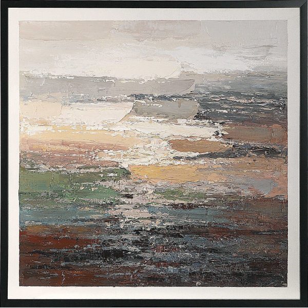 TEXTURED TIDES  FRAMED CANVAS ART on Sale