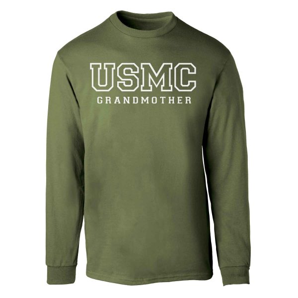 USMC Grandmother Long Sleeve Shirt Hot on Sale