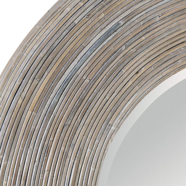 VORTEX NATURAL RATTAN ROUND MIRROR on Sale - Image 5