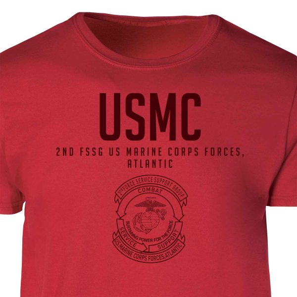 2nd FSSG US Marine Corps Tonal Patch Graphic T-shirt Sale - Image 3