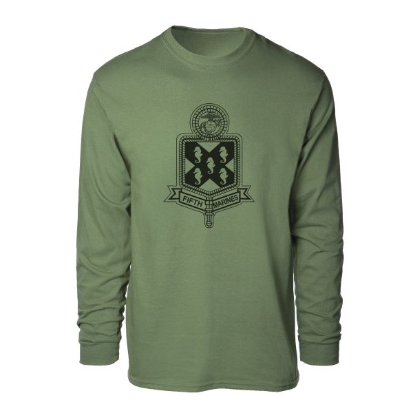 5th Marines Regimental Long Sleeve Shirt Hot on Sale - Image 2