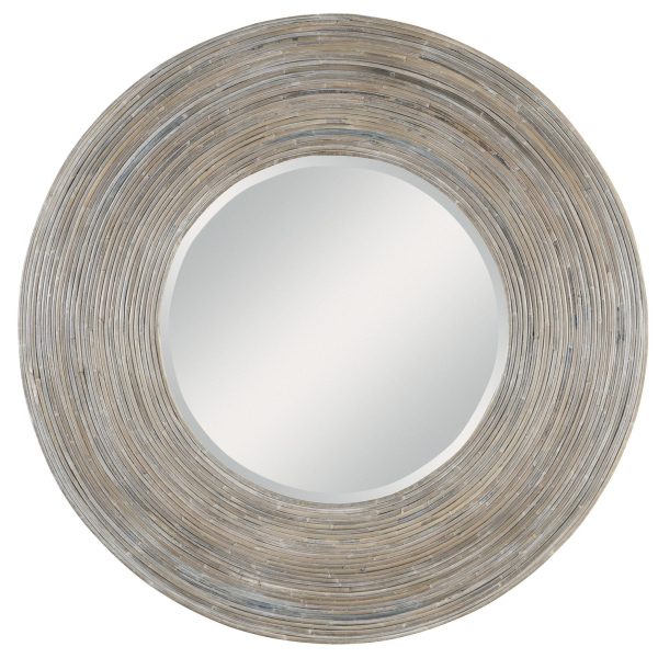 VORTEX NATURAL RATTAN ROUND MIRROR on Sale