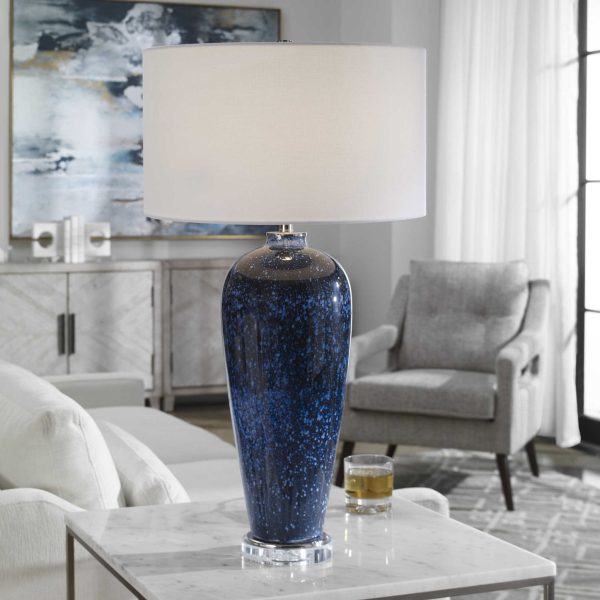 BLUE STARGAZER ART GLASS LAMP For Cheap - Image 2