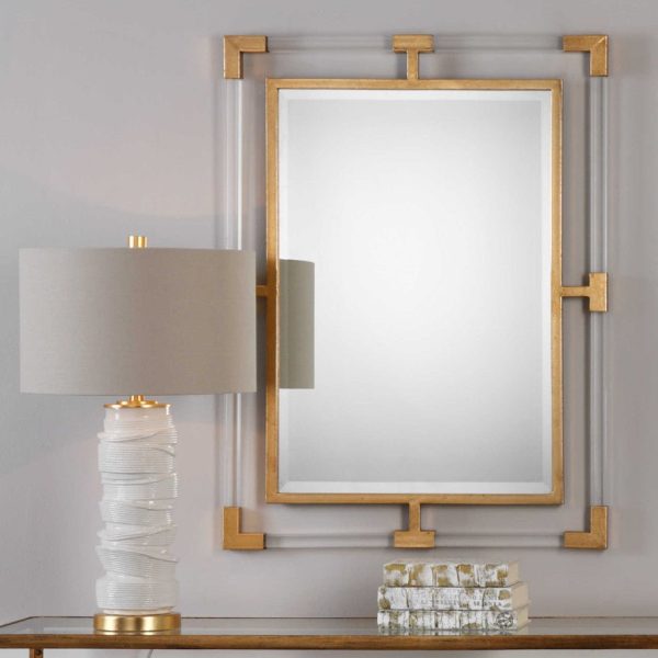 BALKAN ACRYLIC MIRROR: GOLD For Sale - Image 3