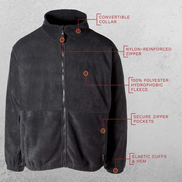 3rd Force Recon FMF Embroidered Fleece Full Zip Hot on Sale - Image 4